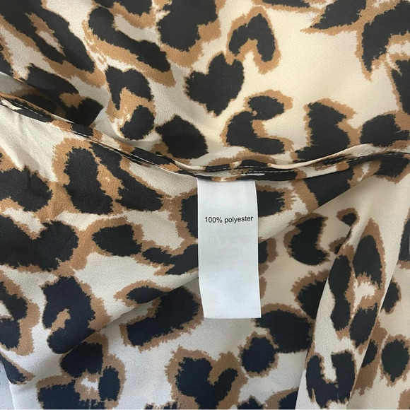 Maurices Brown & Black Leopard Print Open Front Kimono One Size Women’s - Picture 8 of 9